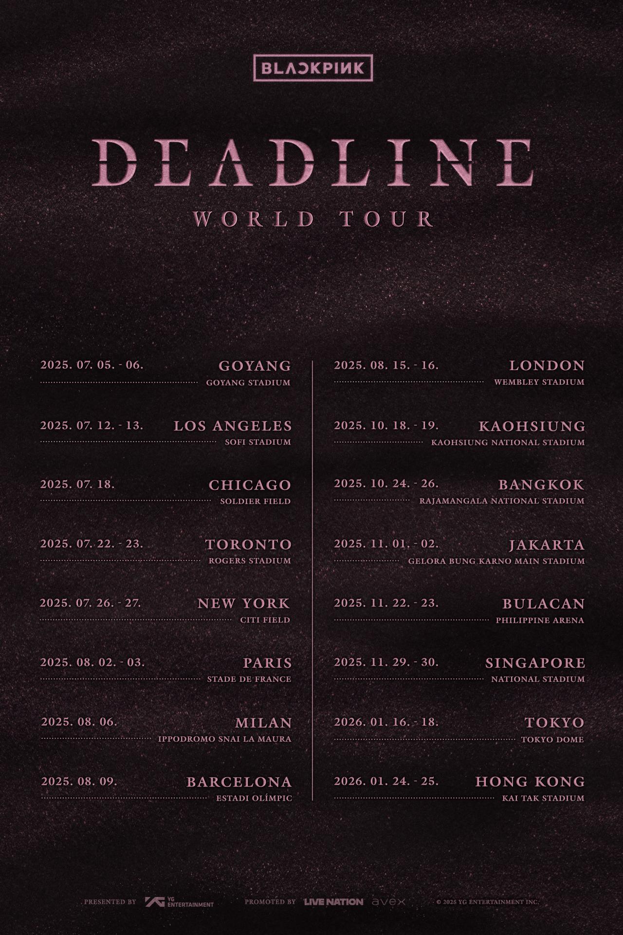 2025 BLACKPINK 世界巡演